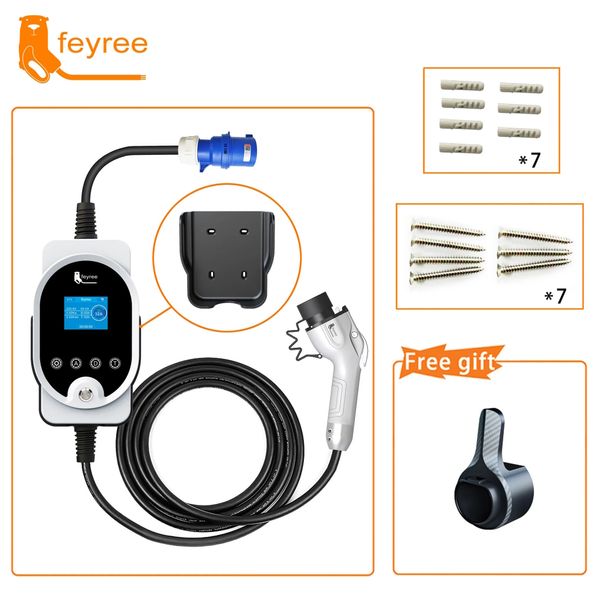 Зарядка для электромобиля Feyree 7.4 кВт 32A GB/T AC Wi-Fi Hero Portable/Wallbox FY7-32-1PH-GB/T-PW-WF фото