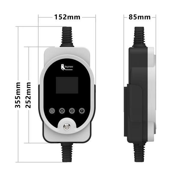 Зарядка для электромобиля Feyree 7.4 кВт 32A GB/T AC Wi-Fi Hero Portable/Wallbox FY7-32-1PH-GB/T-PW-WF фото