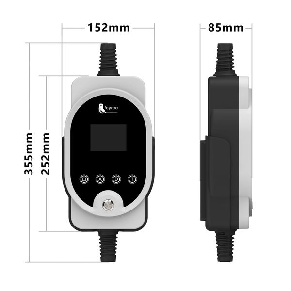 Зарядка для электромобиля 7.4 кВт 32A Type Tesla Wi-Fi Master Portable/Wallbox FY7-32-1PH-TS-PW-WF фото