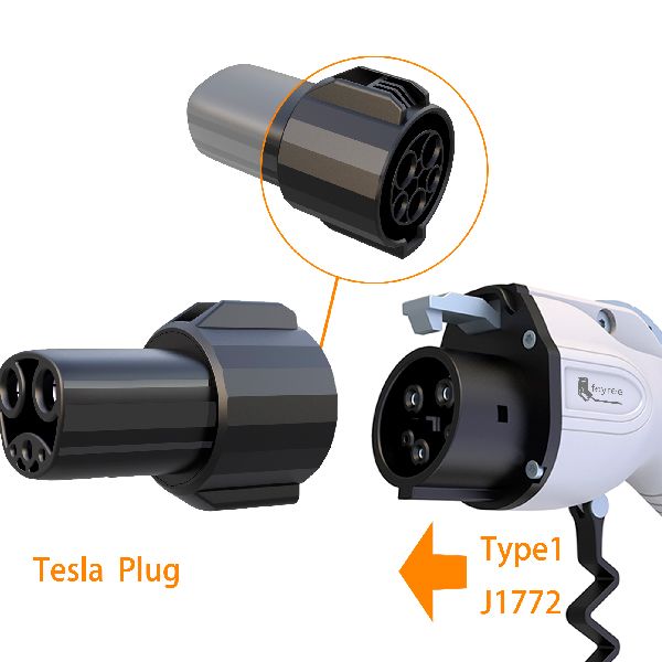 Перехідник 9.2 кВт 40А 1-фаза TYPE 1 (станція) - Type Tesla (американське авто) P-T1T фото