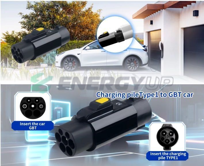 Переходник 7.2 кВт 32А 1-фаза TYPE 1 (станция) - GB/T AC (китайское авто) P-T1GBTL фото