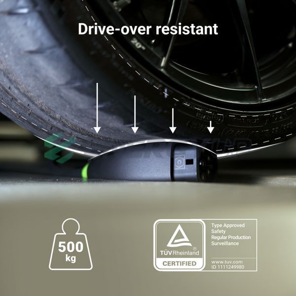 Зарядной кабель для электромобиля Green Cell 22 кВт 32А 5м Type 2 (европейское авто) Snap EVKABGC01 фото