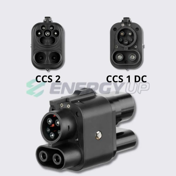 Перехідник Olink 200 кВт CCS2(станція) - CSS1(авто) 200А  DC+AC CCS Combo 2 - CCS Combo 1 фото