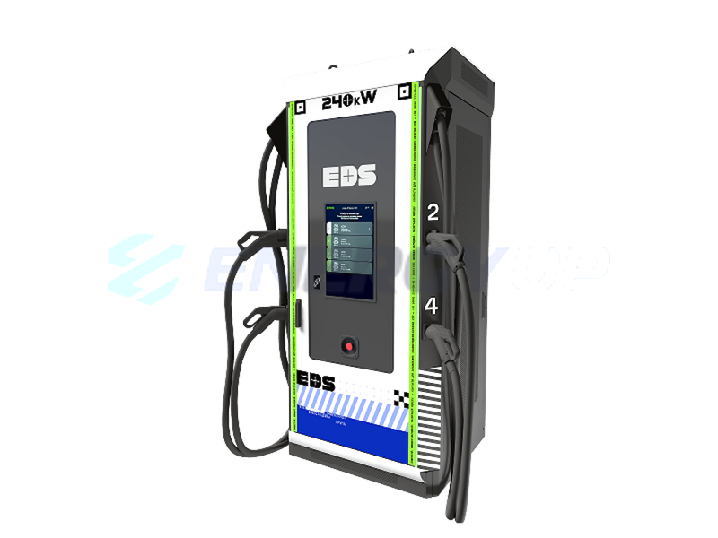 Коммерческая зарядная станция EDS CHARGERS QS-model 240 кВт на 2 коннектора: CCS Combo 2 и GB/T DC EDS-QS240-2DC фото