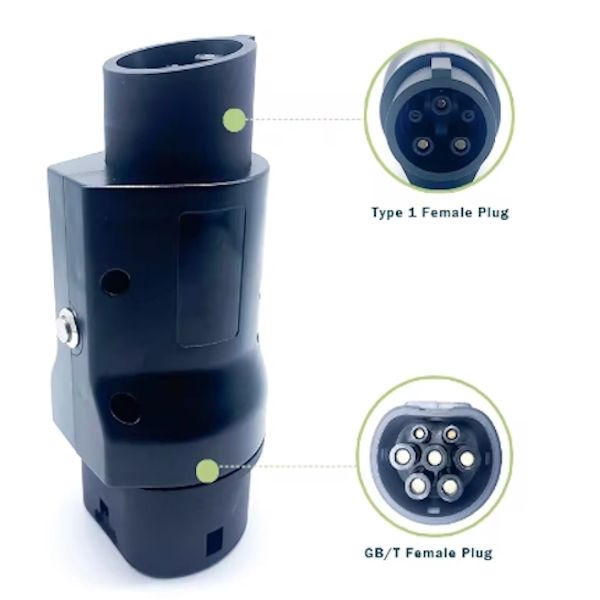 Перехідник GUWIEYG 7.4 кВт 32А 1-фаза GB/T AC (станція) - Type 1 (американське авто) P-GBT1 фото