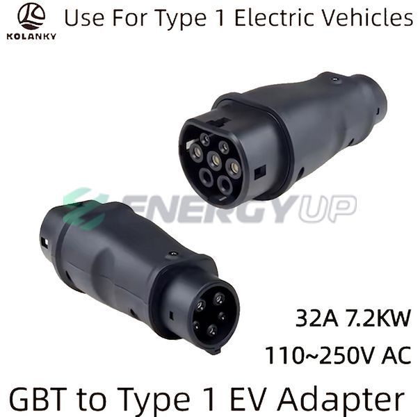 Перехідник GUWIEYG 7.4 кВт GB/T AC (станція) - Type 1 (американське авто) P-GBT1 фото
