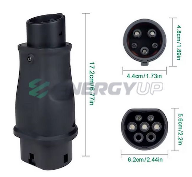 Перехідник GUWIEYG 7.4 кВт GB/T AC (станція) - Type 1 (американське авто) P-GBT1 фото