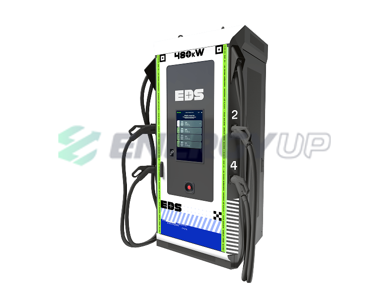 Комерційна зарядна станція EDS CHARGERS QS-model 480 кВт на 2 конектори: GB/T DC та 2 конектори: CCS Combo 2 EDS-QS480-4DC фото
