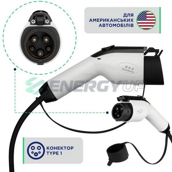 Зарядка для электромобиля UACHARGER PRO+ 7.4 кВт Type 1 32А 1-фаза CHS-PR120711HL-21 фото