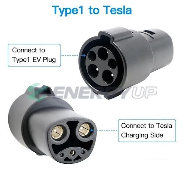 Переходник GUWIEYG 7.4 кВт 32А 1-фаза Type 1 (станция) - Type Tesla (американское авто) P-T1TS фото