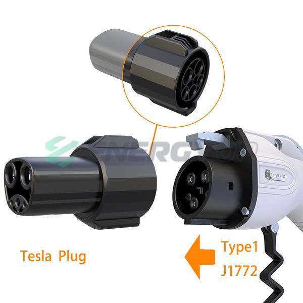Переходник GUWIEYG 7.4 кВт 32А 1-фаза Type 1 (станция) - Type Tesla (американское авто) P-T1TS фото