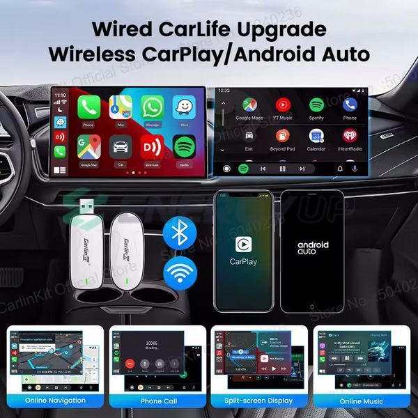 Адаптер CarlinKit X (CarbitLink EasyConnection в Apple CarPlay и Android Auto) CLK-X2CA фото