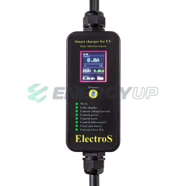 Зарядка для електромобіля ElectroS MAX 7.4 кВт Type Tesla 32А 1-фаза 7TSMAX фото