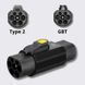 Переходник Olink с фиксатором 22 кВт Type 2 (станция) - GB/T AC 32А 3-фаз АС Адаптер Type 2 - Type GBT з фіксатором (3Ф) фото 3