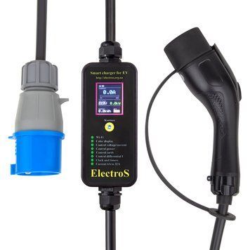 Зарядка для електромобіля ElectroS MAX 7.4 кВт GB/T AC 32А 1-фаза 7GBTMAX фото