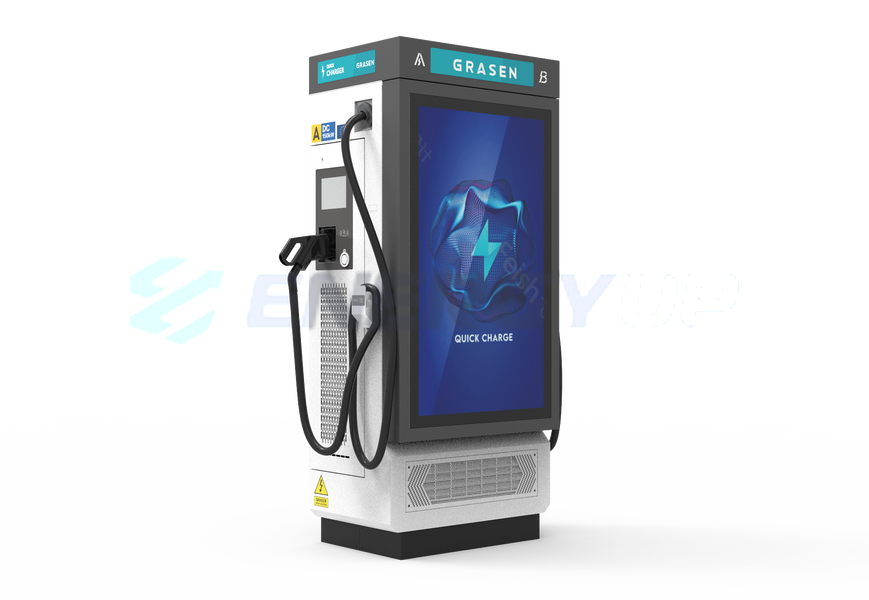Коммерческая зарядная станция для электромобиля Grasen S 120 кВт 2 порта GSCS120HY2-EG-S фото