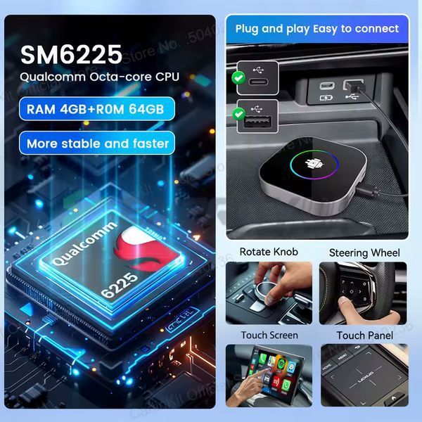 Приставка CarlinKit R2 TBox 4/64 CLK-R2T фото