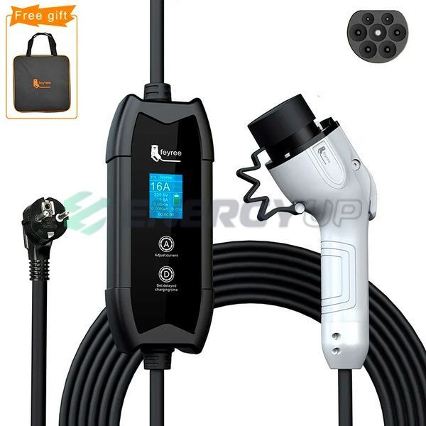 Зарядка для электромобиля FEYREE Flying Cat 3.7 кВт GB/T AC 16А 1-фаза FY3.5-16-1P-GBT-F8-C6.5 фото