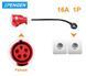 Перехідник Feyree Red CEE 16A - Schuko 16A (розетка) 3.5 кВт 16А 1-фаза P-CEER фото 1