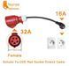 Перехідник Feyree Red CEE 32A - Schuko 16A (розетка) 3.5 кВт 16А 1-фаза P-CEER2 фото 1
