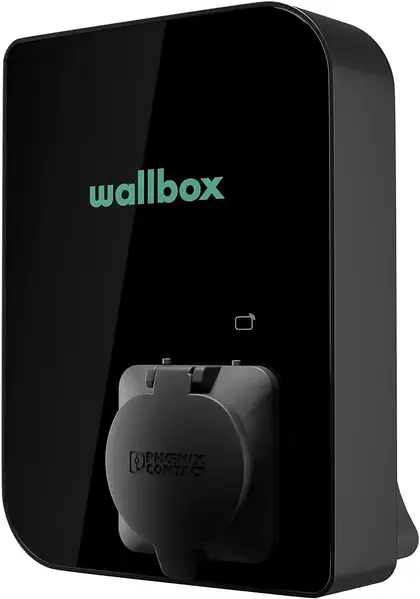 Зарядная станция для электромобиля Wallbox 22 кВт 32А Type 2 (розетка) Copper SB черная, CPB1-S-2-4-8-002-B — купить в EnergyUP