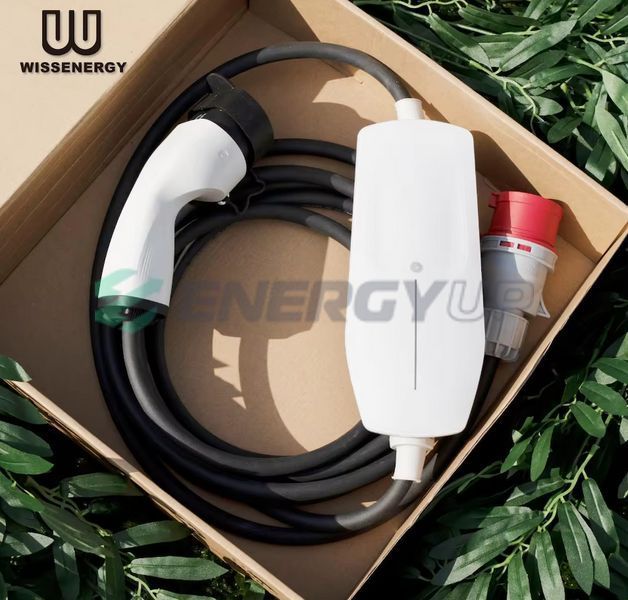 Зарядка для электромобиля Wissenergy 11 кВт Type 2 16А 3-фазы P60 Type 2 White фото
