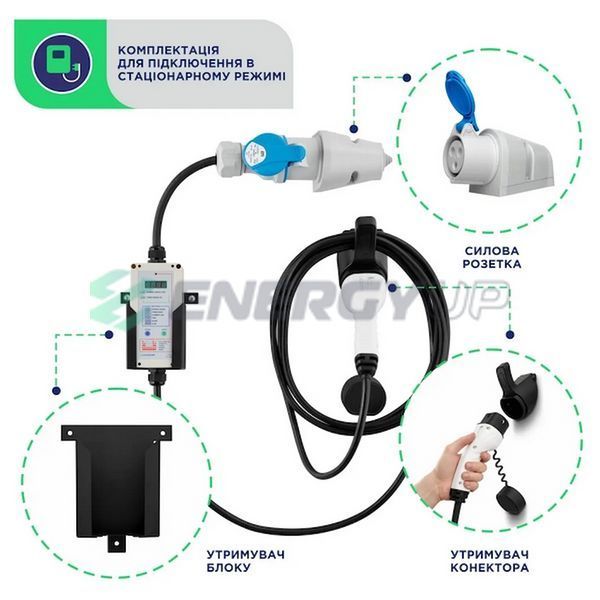 Зарядка для електромобіля UACHARGER PRO+ 7.4 кВт Type 2 32А 1-фаза CHS-PR120721HL-21 фото