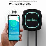 Зарядна станція для електромобіля Wallbox 7.4 кВт 32А Type 2 Pulsar Plus чорна фото